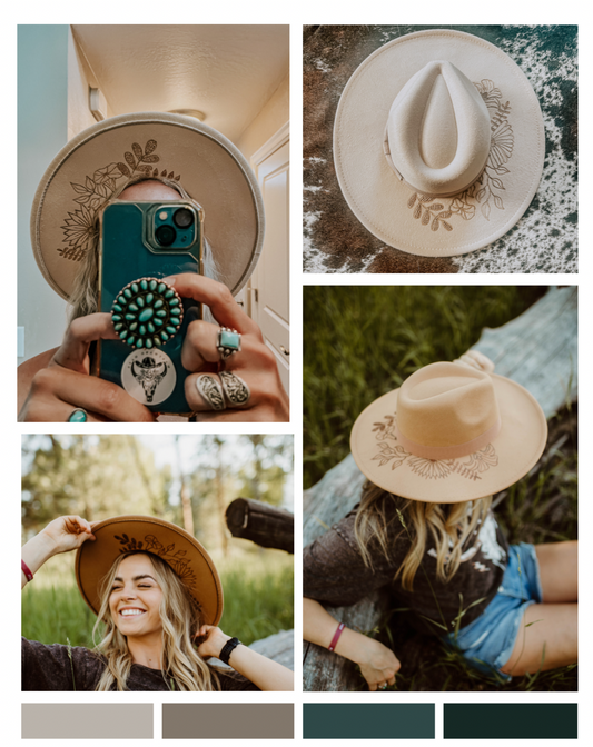 Wildflower Hat + Under Brim Design