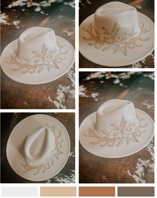 Floral Antler Design