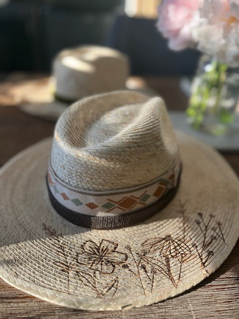 Boho Wildflowers- Straw Hat