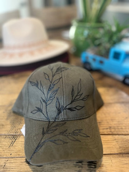 Ball Cap -Vine Design