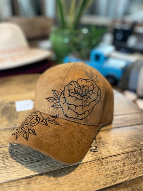 Ball Cap -Double Rose