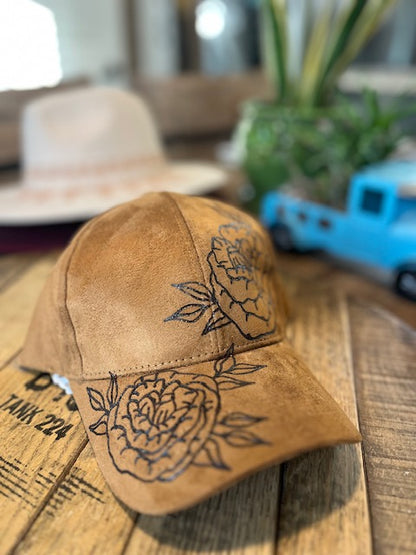 Ball Cap -Double Rose