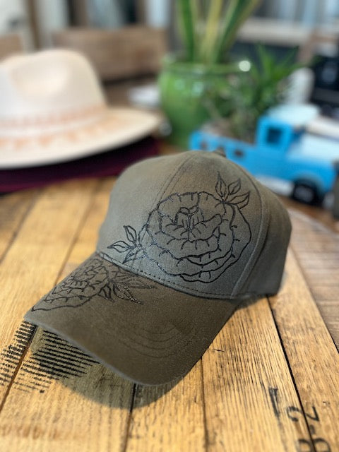 Ball Cap -Double Rose