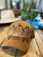 Ball Cap -Mountains and Wildflowers